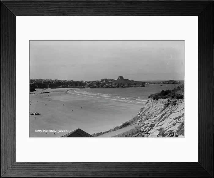 Framed Print : Scenic View of Newquay Beach Framed Print : Scenic View of Newquay Beach