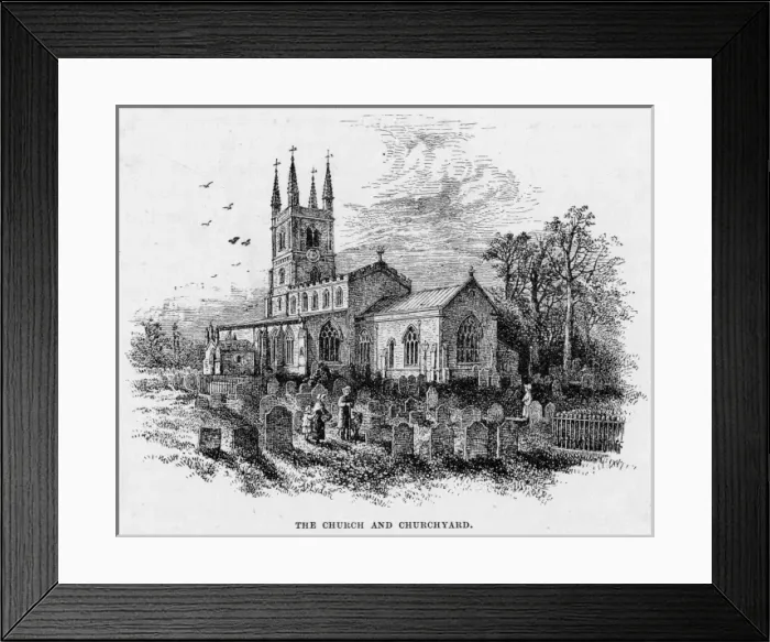 Framed Print : Lutterworth church, Leicestershire Framed Print : Lutterworth church, Leicestershire