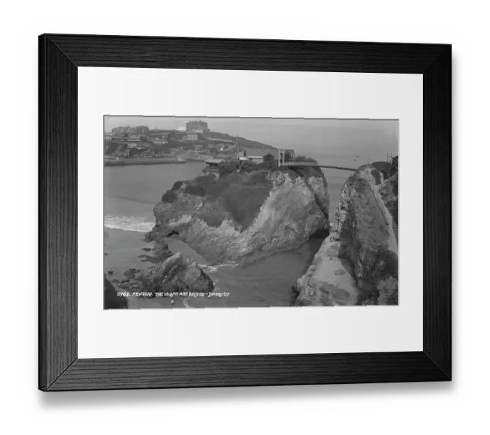 Framed Print : The Island and Bridge, Newquay Framed Print : The Island and Bridge, Newquay