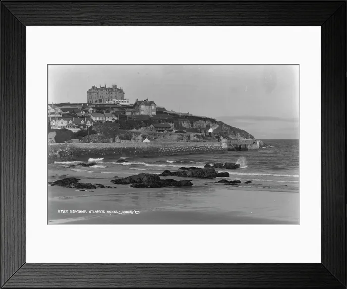 Framed Print : Atlantic Hotel in Newquay Framed Print : Atlantic Hotel in Newquay