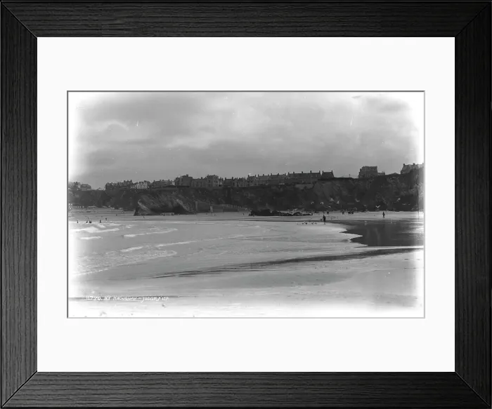 Framed Print : Beach Scene at Newquay Framed Print : Beach Scene at Newquay