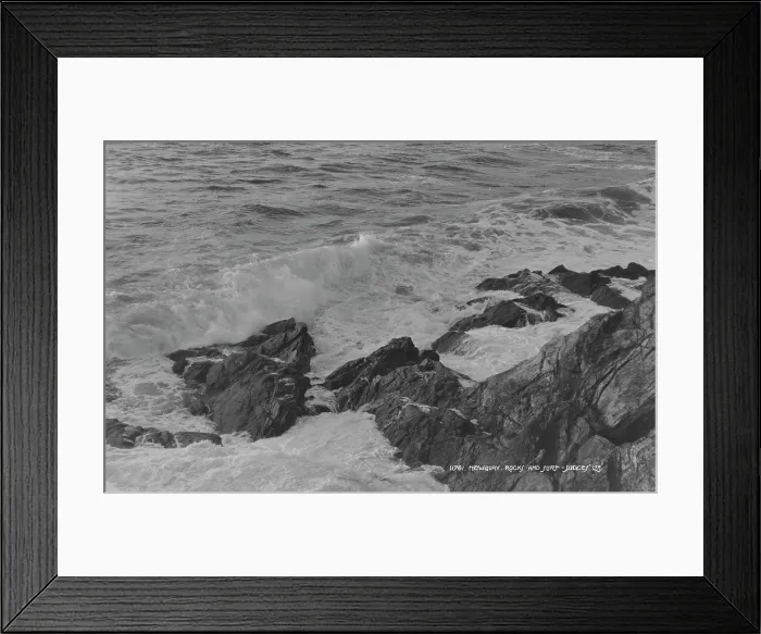 Framed Print : Waves Crashing on Rocky Shore Framed Print : Waves Crashing on Rocky Shore