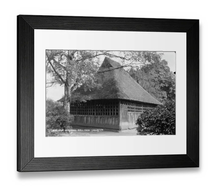 Framed Print : Historic Bell Cage in East Bergholt Framed Print : Historic Bell Cage in East Bergholt