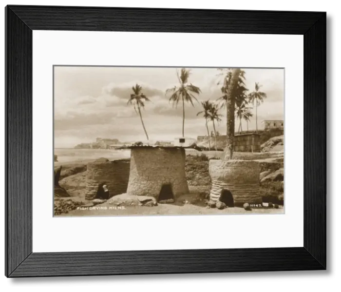 Framed Print : Ghana - Fish Drying Kilns Framed Print : Ghana - Fish Drying Kilns