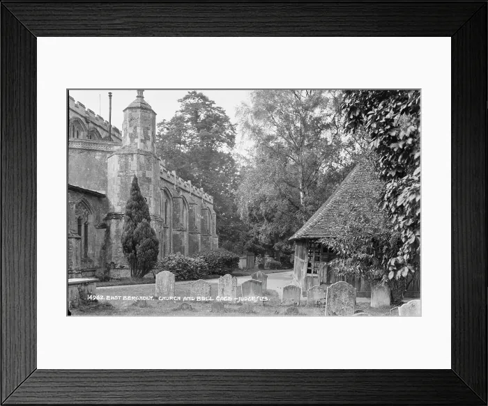 Framed Print : East Bergholt Church and Bell Cage Framed Print : East Bergholt Church and Bell Cage
