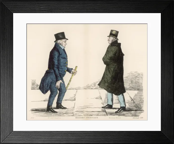 Framed Print : Modern Athenians plate 3 - Edinburgh Framed Print : Modern Athenians plate 3 - Edinburgh