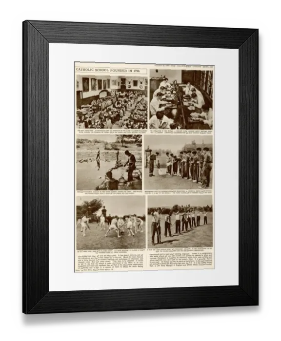 Framed Print : The education of British Youth: Stonyhurst College