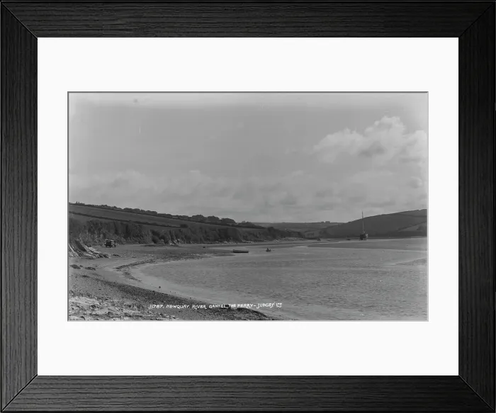 Framed Print : The Ferry at Newquay River Cannel Framed Print : The Ferry at Newquay River Cannel