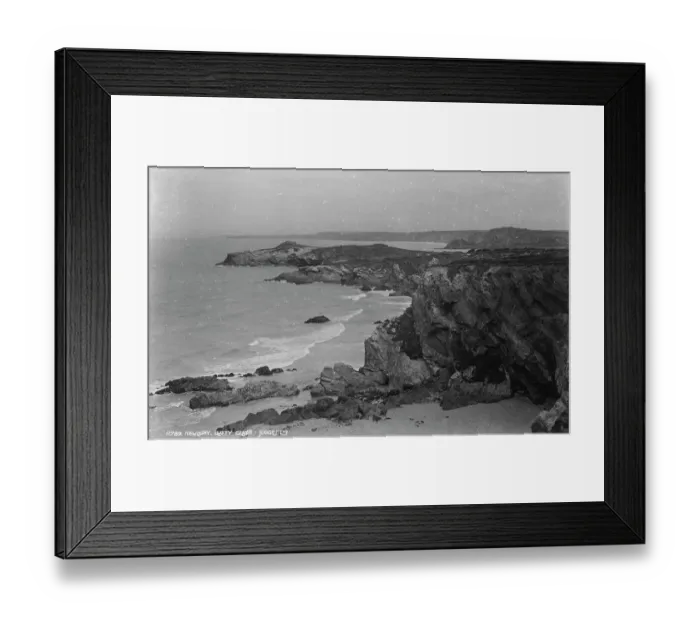 Framed Print : Coastal View at Lusty Glaze Framed Print : Coastal View at Lusty Glaze