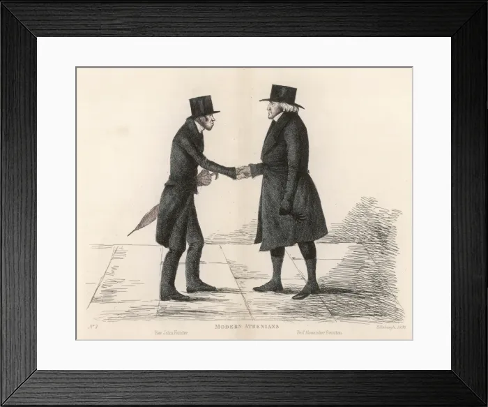 Framed Print : Modern Athenians plate 7 - Edinburgh Framed Print : Modern Athenians plate 7 - Edinburgh