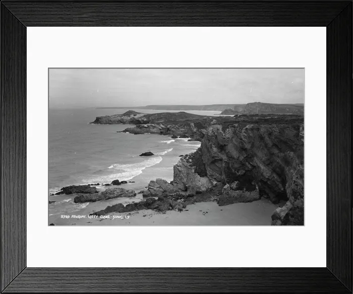 Framed Print : Coastal View at Lusty Glaze Framed Print : Coastal View at Lusty Glaze
