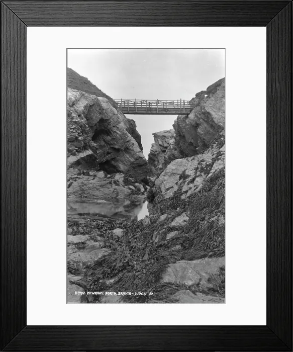 Framed Print : Porth Bridge at Newquay Framed Print : Porth Bridge at Newquay