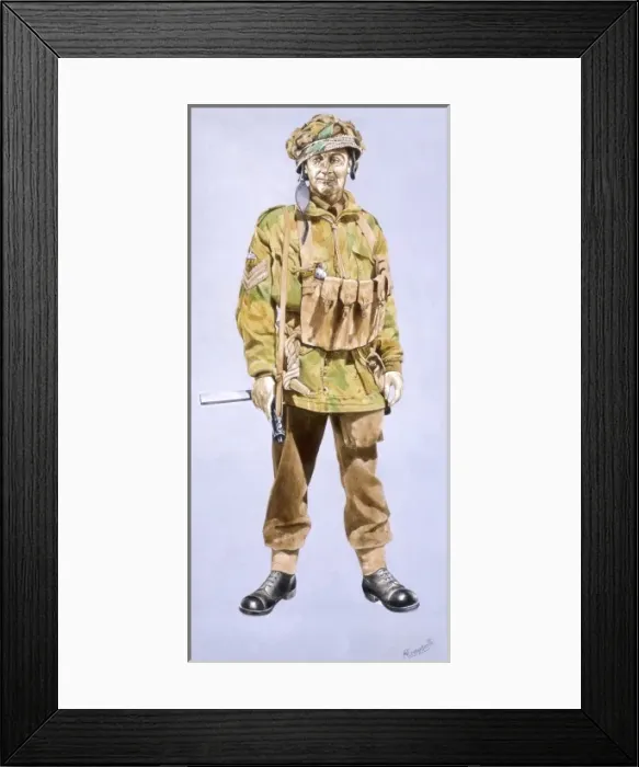 Framed Print : 95th Para. British paratrouper from 95th Para - involved in the first stage Framed Print : 95th Para. British paratrouper from 95th Para - involved in the first stage
