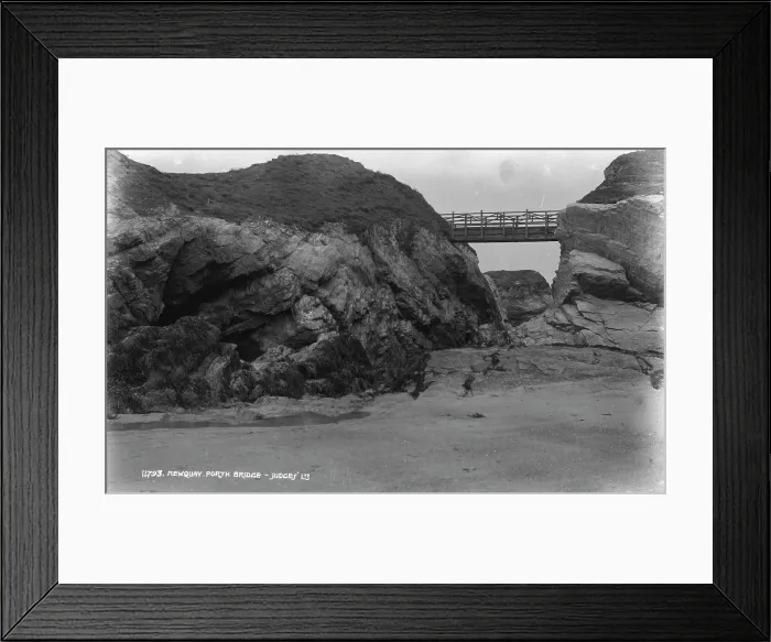 Framed Print : Porth Bridge at Newquay Framed Print : Porth Bridge at Newquay