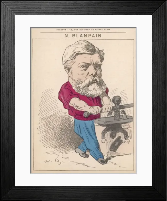Framed Print : Narcisse Blanpain / Gill Framed Print : Narcisse Blanpain / Gill
