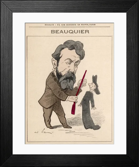 Framed Print : Charles Beauquier / Gill Framed Print : Charles Beauquier / Gill