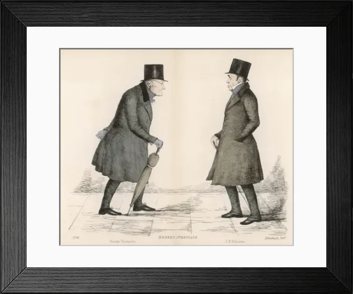 Framed Print : Modern Athenians plate 24 - Edinburgh Framed Print : Modern Athenians plate 24 - Edinburgh