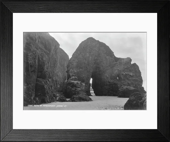 Framed Print : Rocks at Perranporth Framed Print : Rocks at Perranporth