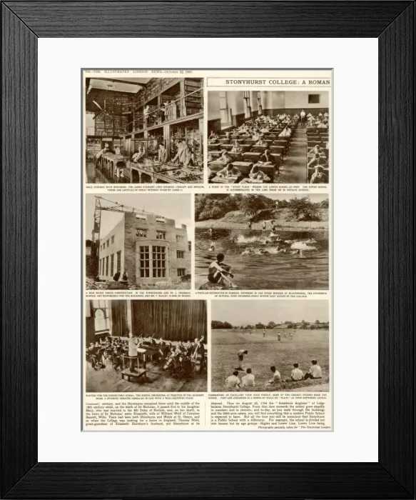 Framed Print : The education of British Youth: Stonyhurst College Framed Print : The education of British Youth: Stonyhurst College
