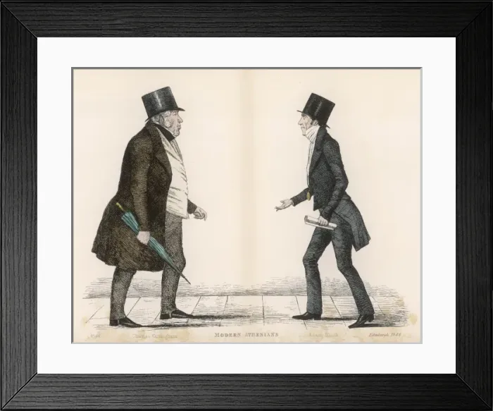 Framed Print : Modern Athenians plate 48 - Edinburgh Framed Print : Modern Athenians plate 48 - Edinburgh