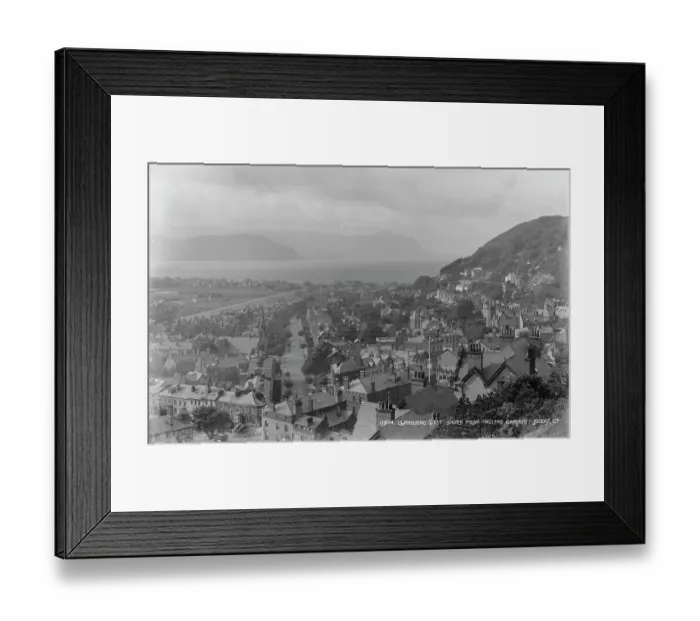 Framed Print : Llandudno West Shore from Haulfre Gardens Framed Print : Llandudno West Shore from Haulfre Gardens