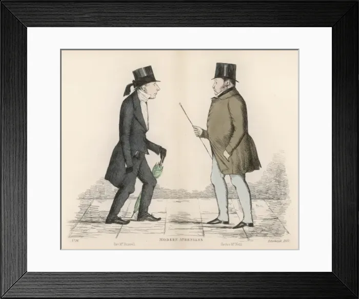 Framed Print : Modern Athenians plate 28 - Edinburgh Framed Print : Modern Athenians plate 28 - Edinburgh