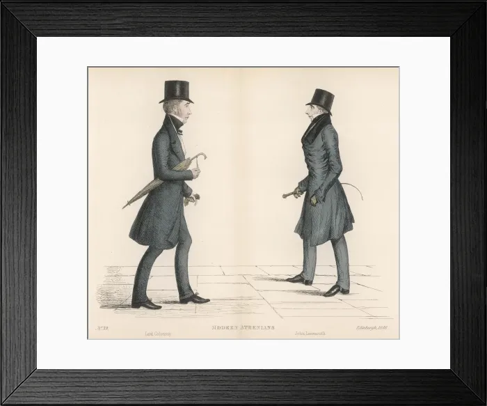 Framed Print : Modern Athenians plate 39 - Edinburgh Framed Print : Modern Athenians plate 39 - Edinburgh