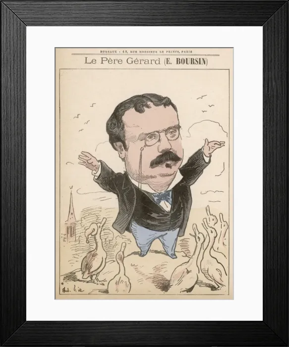 Framed Print : Elphege Boursin / Gill Framed Print : Elphege Boursin / Gill