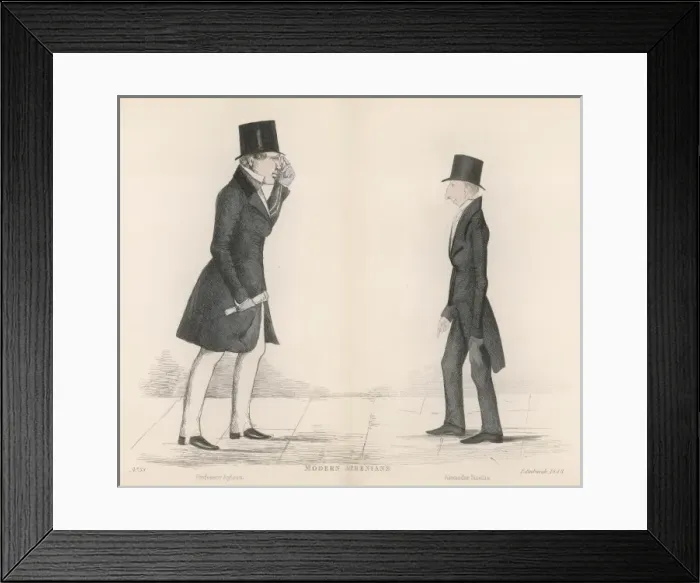 Framed Print : Modern Athenians plate 38 - Edinburgh Framed Print : Modern Athenians plate 38 - Edinburgh
