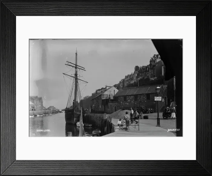 Framed Print : Historic Harbor Scene Framed Print : Historic Harbor Scene
