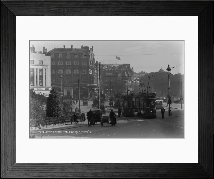 Framed Print : Bournemouth Square in the Past Framed Print : Bournemouth Square in the Past