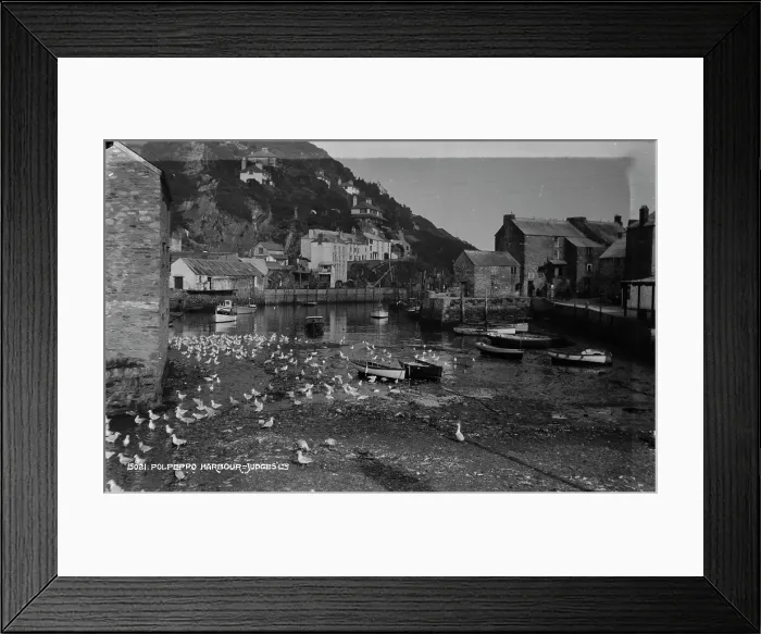 Framed Print : Polperro Harbour Framed Print : Polperro Harbour