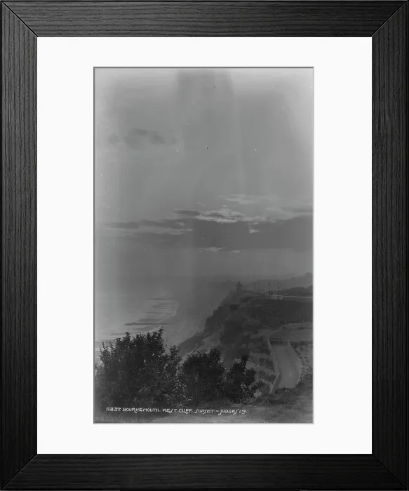 Framed Print : Sunset at West Cliff, Bournemouth Framed Print : Sunset at West Cliff, Bournemouth