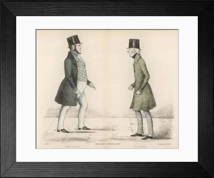 Framed Print : Modern Athenians plate 29 - Edinburgh Framed Print : Modern Athenians plate 29 - Edinburgh