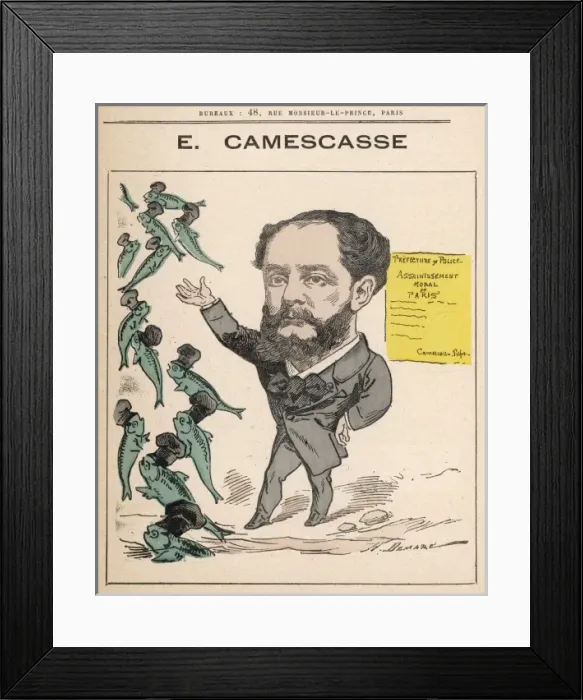 Framed Print : Jean Louis Ernest Camescasse / Gill Framed Print : Jean Louis Ernest Camescasse / Gill