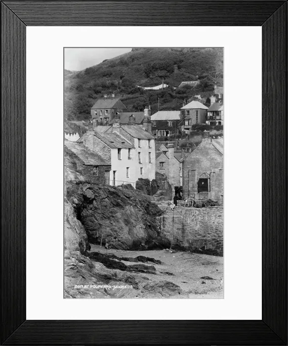 Framed Print : Historic View of Polperro Framed Print : Historic View of Polperro