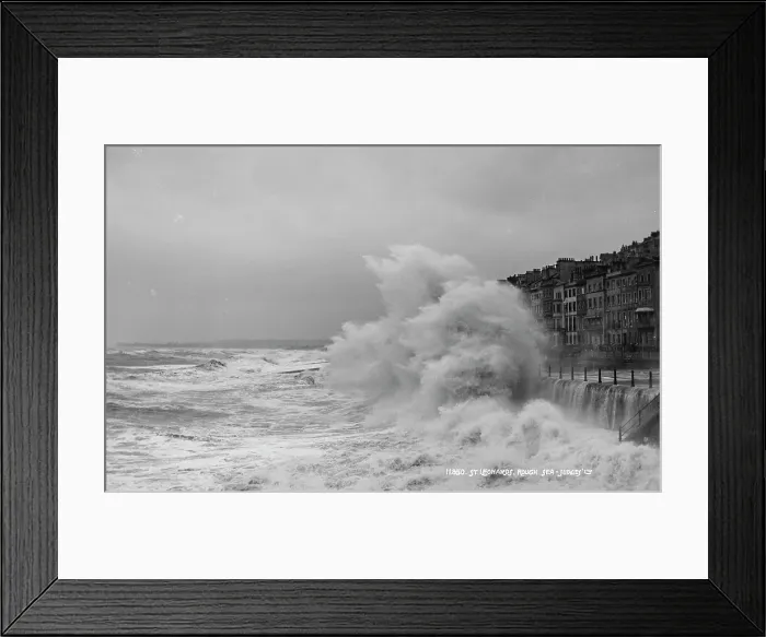 Framed Print : Rough Sea at St. Leonards Framed Print : Rough Sea at St. Leonards