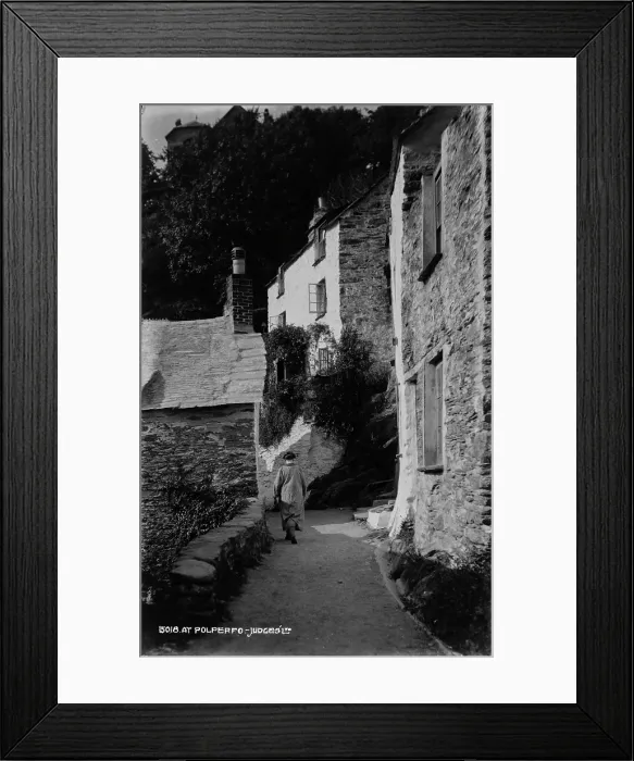 Framed Print : A Quiet Walk in Polperro Framed Print : A Quiet Walk in Polperro