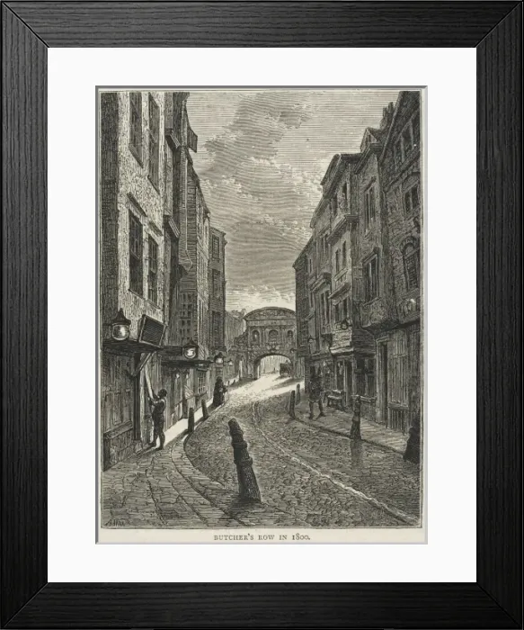 Framed Print : Butchers Row Framed Print : Butchers Row