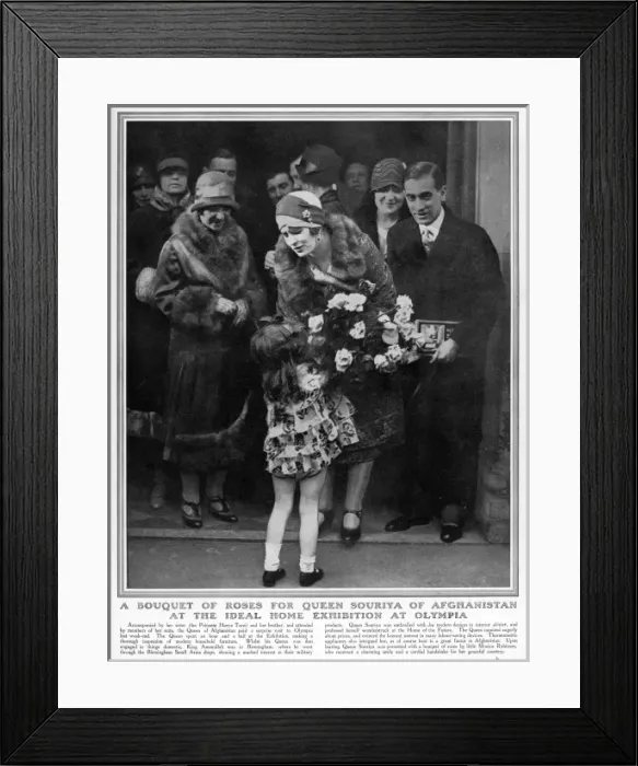 Framed Print : Queen Souriaya in London Framed Print : Queen Souriaya in London