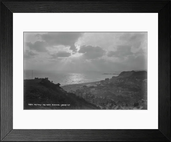 Framed Print : Evening View of Hastings Old Town Framed Print : Evening View of Hastings Old Town