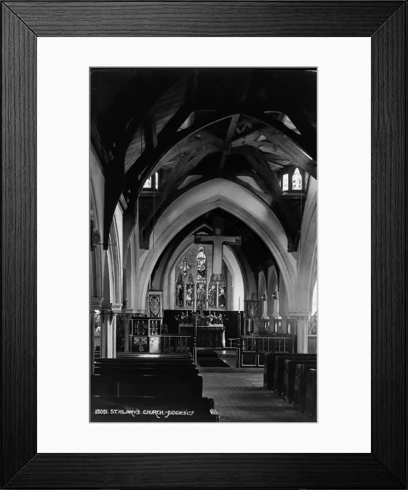 Framed Print : Interior of St. Hilary's Church Framed Print : Interior of St. Hilary's Church