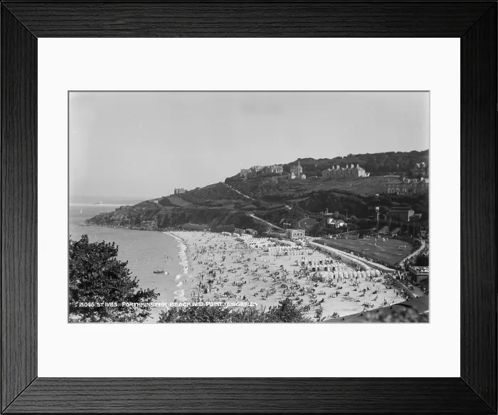 Framed Print : Porthminster Beach and Point, St. Ives Framed Print : Porthminster Beach and Point, St. Ives