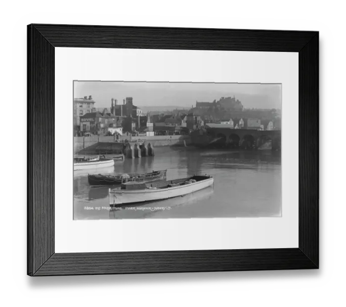 Framed Print : Old Folkestone, Inner Harbour Framed Print : Old Folkestone, Inner Harbour