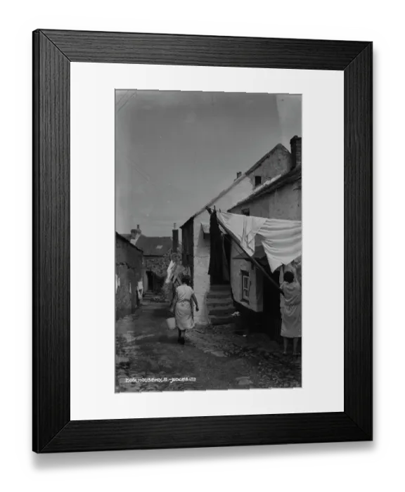 Framed Print : Daily Life in Mousehole Framed Print : Daily Life in Mousehole