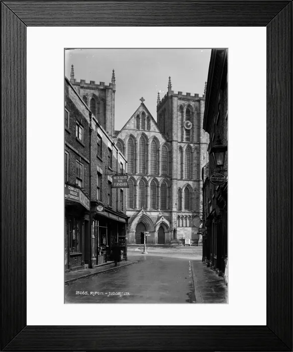 Framed Print : Historic View of Ripon Cathedral Framed Print : Historic View of Ripon Cathedral