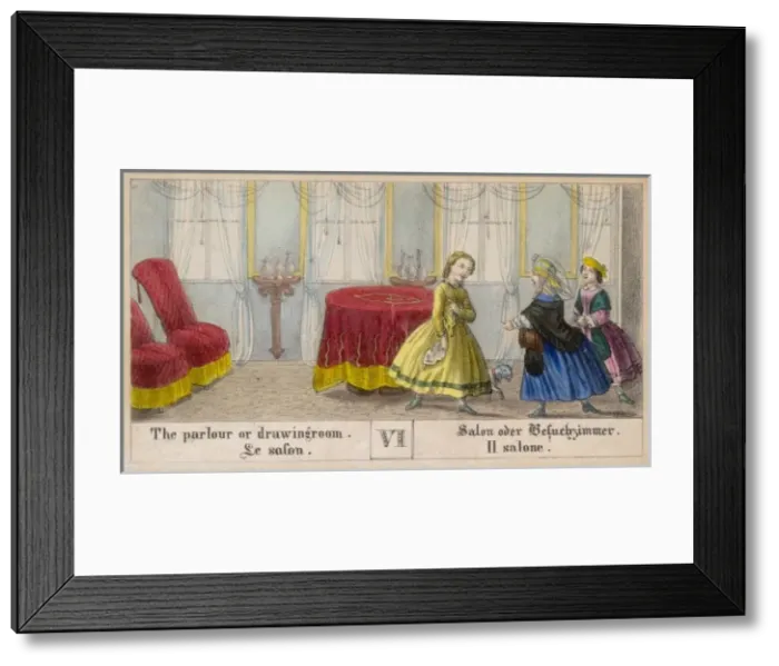 Framed Print : German Drawing Room Framed Print : German Drawing Room