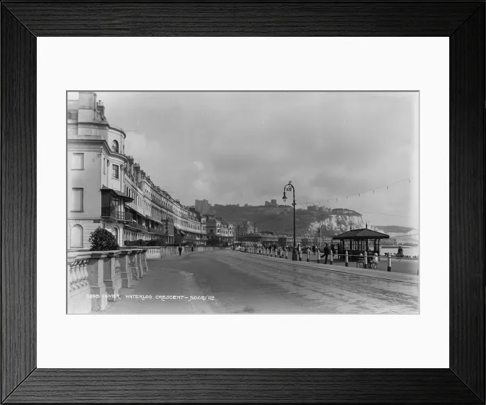 Framed Print : Historic View of Waterloo Crescent, Dover Framed Print : Historic View of Waterloo Crescent, Dover