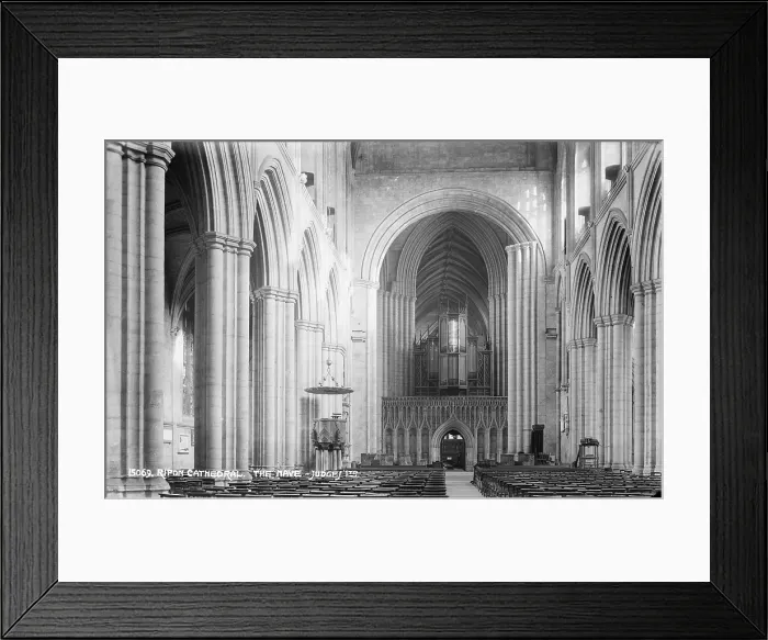Framed Print : The Nave of Ripon Cathedral Framed Print : The Nave of Ripon Cathedral