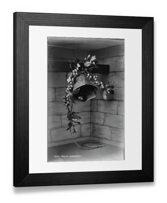 Framed Print : Decorative Bell with Holly Framed Print : Decorative Bell with Holly